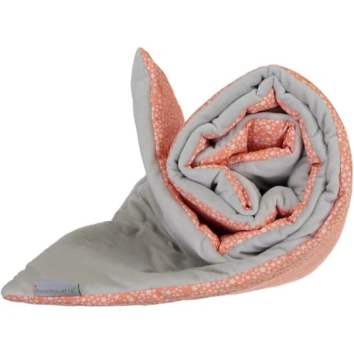 Chouchouette Couverture étoiles Corail 120x90 3 Chouchouette Couverture étoiles Corail 120x90 – Image 3