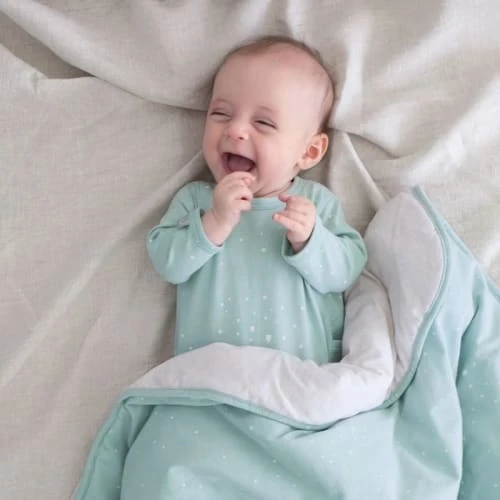 Bemini Couverture Frizy étoiles Et Lunes Vert (75 X 100 Cm) 3 Bemini Couverture Frizy étoiles Et Lunes Vert (75 X 100 Cm) – Image 3