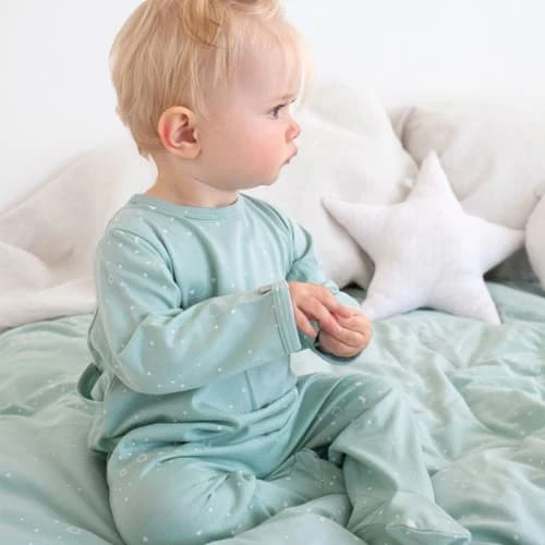 Bemini Couverture Frizy étoiles Et Lunes Vert (75 X 100 Cm) 4 Bemini Couverture Frizy étoiles Et Lunes Vert (75 X 100 Cm) – Image 4