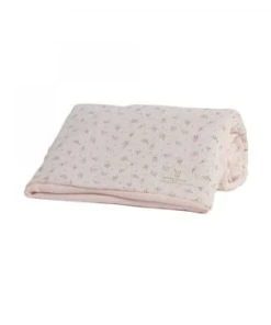 Gabrielle Paris Couverture Légère En Gaze De Coton Bio Ià Motifs Crème -Bloom-boutique couverture legere en gaze de coton bio a motifs rose green kids 1