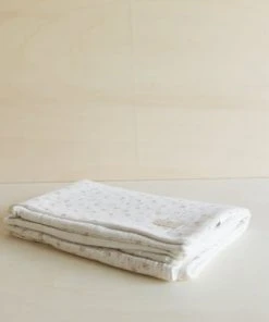 Gabrielle Paris Couverture Légère En Gaze De Coton Bio Ià Motifs Crème -Bloom-boutique couverture legere en gaze de coton bio ia motifs creme 3