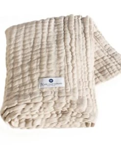 Nordic Coast Couverture Mousseline Bebe Coton Ivoire 80x80 Cm
