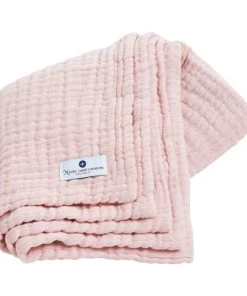 Nordic Coast Couverture Mousseline Bebe Coton Rose 80x80 Cm