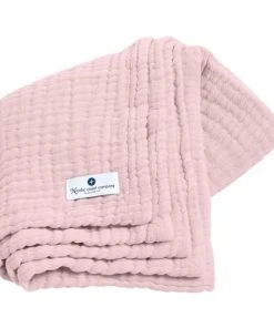 Nordic Coast Couverture Mousseline Bebe Coton Rose Pâle 80x80 Cm
