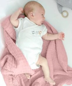 Nordic Coast Couverture Mousseline Bebe Coton Rose Pâle 80x80 Cm 9 Nordic Coast Couverture Mousseline Bebe Coton Rose Pâle 80x80 Cm -Bloom-boutique couverture mousseline bebe coton rose pale 80x80 cm 3