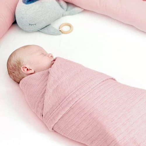 Nordic Coast Couverture Mousseline Bebe Coton Rose Pâle 80x80 Cm 5 Nordic Coast Couverture Mousseline Bebe Coton Rose Pâle 80x80 Cm – Image 5