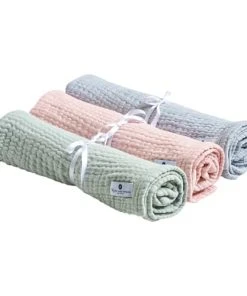 Nordic Coast Couverture Mousseline Bebe Coton Vert 120x90 Cm -Bloom-boutique couverture mousseline bebe coton vert 120x90 cm 4