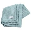 Nordic Coast Couverture Mousseline Bebe Coton Vert 80x80 Cm