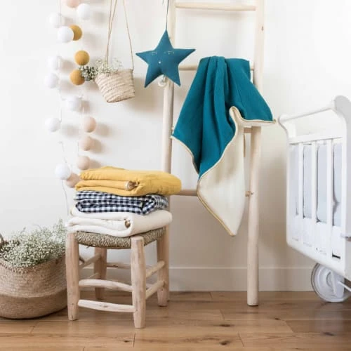 Cocoeko Couverture Polaire & Gaze De Coton écru (75 X 90 Cm) 3 Cocoeko Couverture Polaire & Gaze De Coton écru (75 X 90 Cm) – Image 3