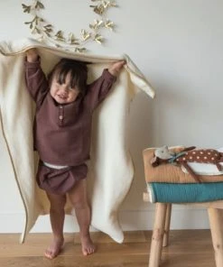 Cocoeko Couverture Polaire & Gaze De Coton écru (75 X 90 Cm) 9 Cocoeko Couverture Polaire & Gaze De Coton écru (75 X 90 Cm) -Bloom-boutique couverture polaire gaze de coton ecru 75 x 90 cm 3