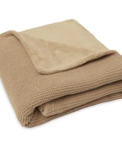 Jollein Couverture Polaire Tricotée Basic Knit Biscuit (75 X 100 Cm)