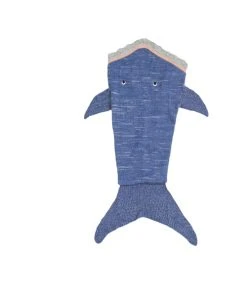 Crochetts Couverture Requin Bleu 60x90 Cm