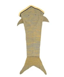 Crochetts Couverture Requin Grise 60x90 Cm