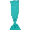 Crochetts Couverture Tricotée Sirène Turquoise 60x90 Cm