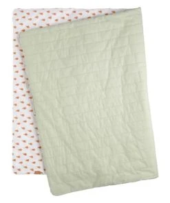Sauthon Couvre Lit Bébé 90x140 Cm En Coton Vert Tilleul