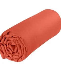 P'tit Basile Drap Housse 100% Coton Bio 60x120 Brique