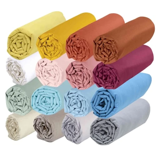 P'tit Basile Drap Housse 100% Coton Bio 60x120 Jaune Or 2 P'tit Basile Drap Housse 100% Coton Bio 60x120 Jaune Or – Image 2