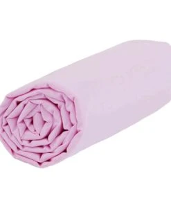 P'tit Basile Drap Housse 100% Coton Bio 60x120 Rose