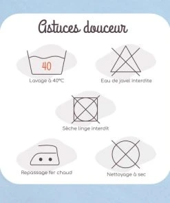 KINOUSSES Drap Housse Bébé 40 X 80 Cm Bleu Coton -Bloom-boutique drap housse bebe 40 x 80 cm bleu coton 5