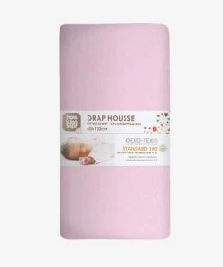KINOUSSES Drap Housse Bébé 40 X 80 Cm Rose Coton -Bloom-boutique drap housse bebe 40 x 80 cm rose coton 5