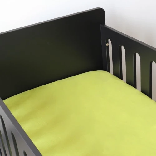 KINOUSSES Drap Housse Bébé 40 X 80 Cm Vert Anis Coton 2 KINOUSSES Drap Housse Bébé 40 X 80 Cm Vert Anis Coton – Image 2