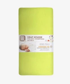KINOUSSES Drap Housse Bébé 40 X 80 Cm Vert Anis Coton 9 KINOUSSES Drap Housse Bébé 40 X 80 Cm Vert Anis Coton -Bloom-boutique drap housse bebe 40 x 80 cm vert anis coton 3