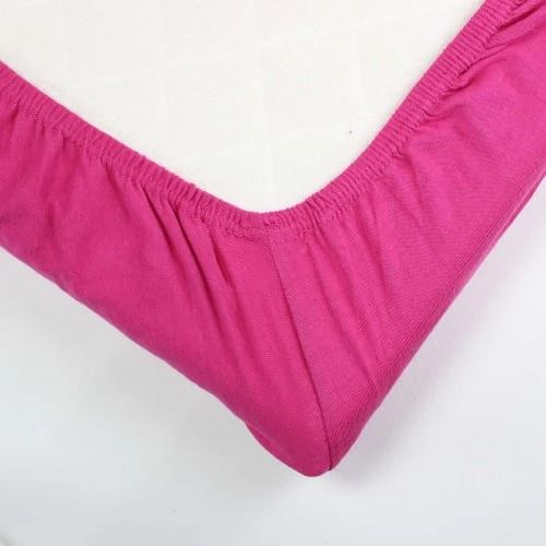 KINOUSSES Drap Housse Bébé 60 X 120 Cm Fuchsia Coton 3 KINOUSSES Drap Housse Bébé 60 X 120 Cm Fuchsia Coton – Image 3