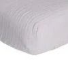 KINOUSSES Drap Housse Bébé 60 X 120 Cm Gris Mousseline De Coton