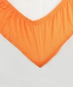 KINOUSSES Drap Housse Bébé 60 X 120 Cm Orange Coton -Bloom-boutique drap housse bebe 60 x 120 cm orange coton 2