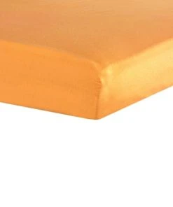 KINOUSSES Drap Housse Bébé 60 X 120 Cm Orange Coton