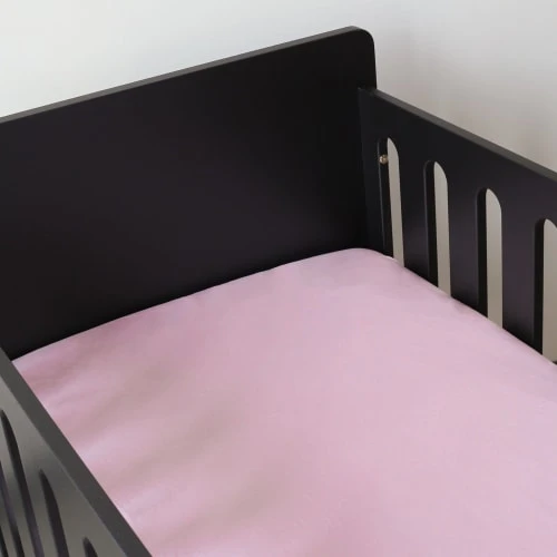 KINOUSSES Drap Housse Bébé 60 X 120 Cm Rose Coton 2 KINOUSSES Drap Housse Bébé 60 X 120 Cm Rose Coton – Image 2