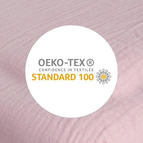 KINOUSSES Drap Housse Bébé 60 X 120 Cm Rose Mousseline De Coton 3 KINOUSSES Drap Housse Bébé 60 X 120 Cm Rose Mousseline De Coton – Image 3