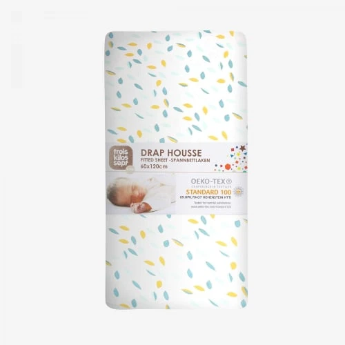 KINOUSSES Drap Housse Bébé 70 X 140 Cm Coton 3 KINOUSSES Drap Housse Bébé 70 X 140 Cm Coton – Image 3