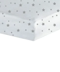 KINOUSSES Drap Housse Bébé 70 X 140 Cm Gris Coton