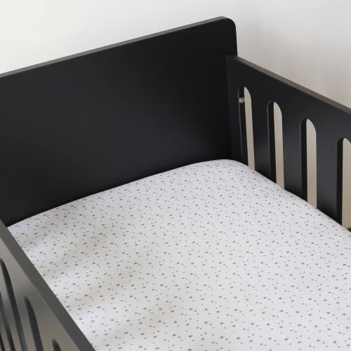 KINOUSSES Drap Housse Bébé 70 X 140 Cm Gris Coton 5 KINOUSSES Drap Housse Bébé 70 X 140 Cm Gris Coton – Image 5