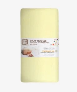 KINOUSSES Drap Housse Bébé 70 X 140 Cm Jaune Coton 9 KINOUSSES Drap Housse Bébé 70 X 140 Cm Jaune Coton -Bloom-boutique drap housse bebe 70 x 140 cm jaune coton 3