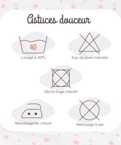 KINOUSSES Drap Housse Bébé 70 X 140 Cm Rose Coton 9 KINOUSSES Drap Housse Bébé 70 X 140 Cm Rose Coton -Bloom-boutique drap housse bebe 70 x 140 cm rose coton 3