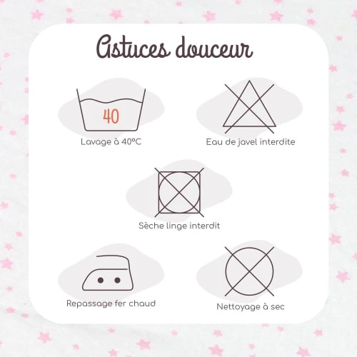 KINOUSSES Drap Housse Bébé 70 X 140 Cm Rose Coton 4 KINOUSSES Drap Housse Bébé 70 X 140 Cm Rose Coton – Image 4