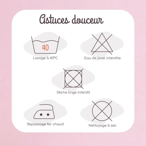 KINOUSSES Drap Housse Bébé 70 X 140 Cm Rose Coton 5 KINOUSSES Drap Housse Bébé 70 X 140 Cm Rose Coton – Image 5