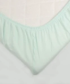 KINOUSSES Drap Housse Bébé 70 X 140 Cm Vert D'eau Coton -Bloom-boutique drap housse bebe 70 x 140 cm vert d eau coton 2