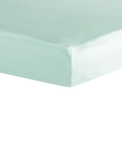 KINOUSSES Drap Housse Bébé 70 X 140 Cm Vert D'eau Coton