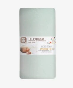 KINOUSSES Drap Housse Bébé 70 X 140 Cm Vert D'eau Coton -Bloom-boutique drap housse bebe 70 x 140 cm vert d eau coton 3