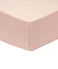 KINOUSSES Drap Housse Bébé 70 X 140 Cm Vieux Rose Coton