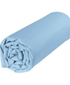 P'tit Basile Drap Housse Bleu Ciel 100% Coton Biologique 60x120