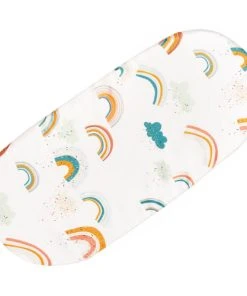 SEVIRA KIDS Drap Housse Couffin Ovale En Bambou - ARC EN CIEL -Bloom-boutique drap housse couffin ovale en bambou arc en ciel 2