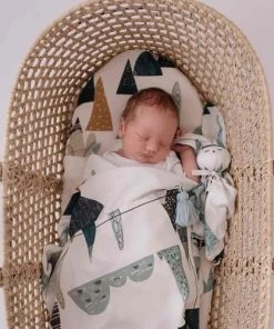 SEVIRA KIDS Drap Housse Couffin Ovale En Bambou - ARC EN CIEL -Bloom-boutique drap housse couffin ovale en bambou arc en ciel 4