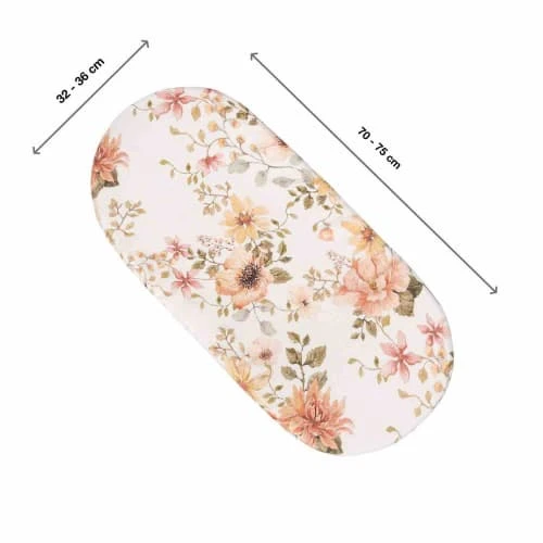 SEVIRA KIDS Drap Housse Couffin Ovale En Bambou, Corail 2 SEVIRA KIDS Drap Housse Couffin Ovale En Bambou, Corail – Image 2