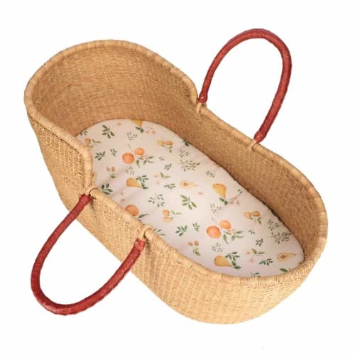 SEVIRA KIDS Drap Housse Couffin Ovale En Bambou, Jardin D'été 1 SEVIRA KIDS Drap Housse Couffin Ovale En Bambou, Jardin D'été