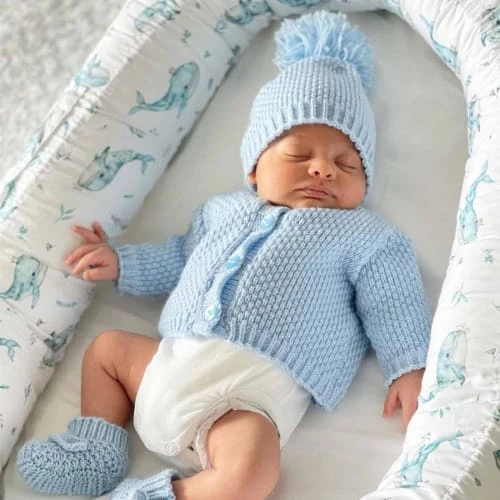 SEVIRA KIDS Drap Housse Couffin Ovale En Bambou, Moby 3 SEVIRA KIDS Drap Housse Couffin Ovale En Bambou, Moby – Image 3