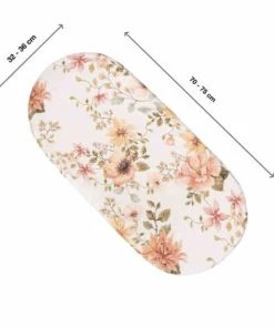 SEVIRA KIDS Drap Housse Couffin Ovale En Bambou - VINTAGE -Bloom-boutique drap housse couffin ovale en bambou vintage 3